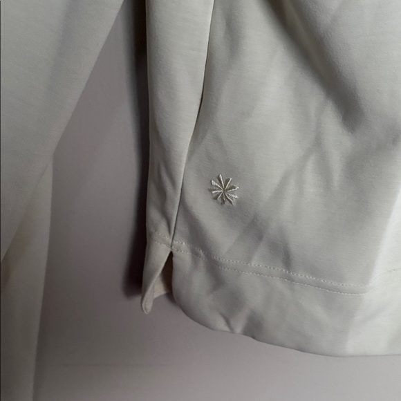 Athleta Women’s Soft Half Zip Pullover Sweatshirt Cream White Size S - Picture 6 of 7